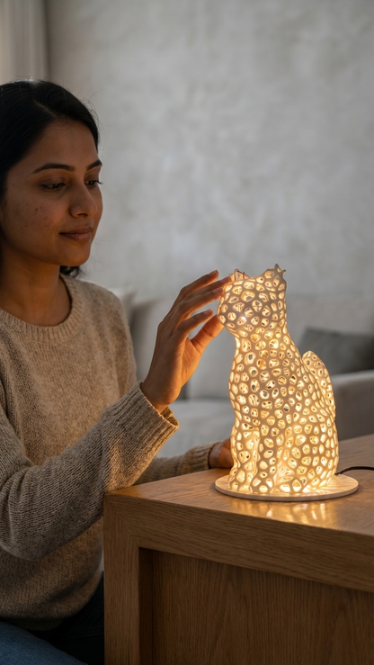 Voronoi Glow Cat