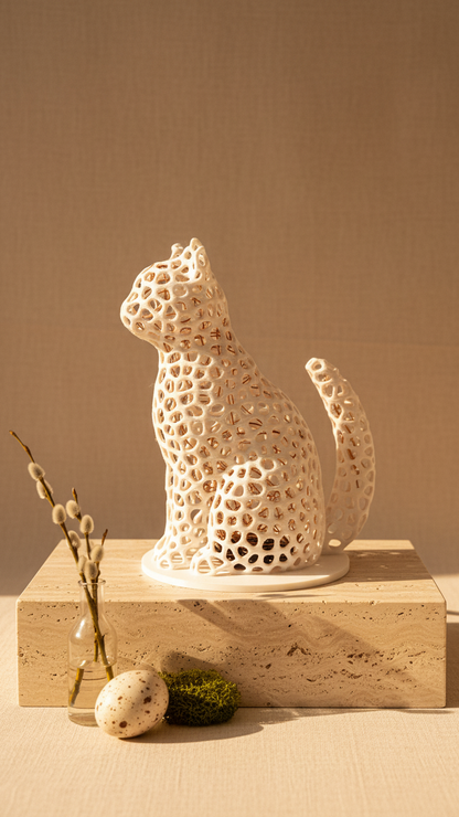 Voronoi Glow Cat