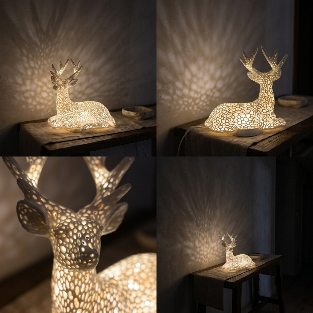 Voronoi Glow Deer