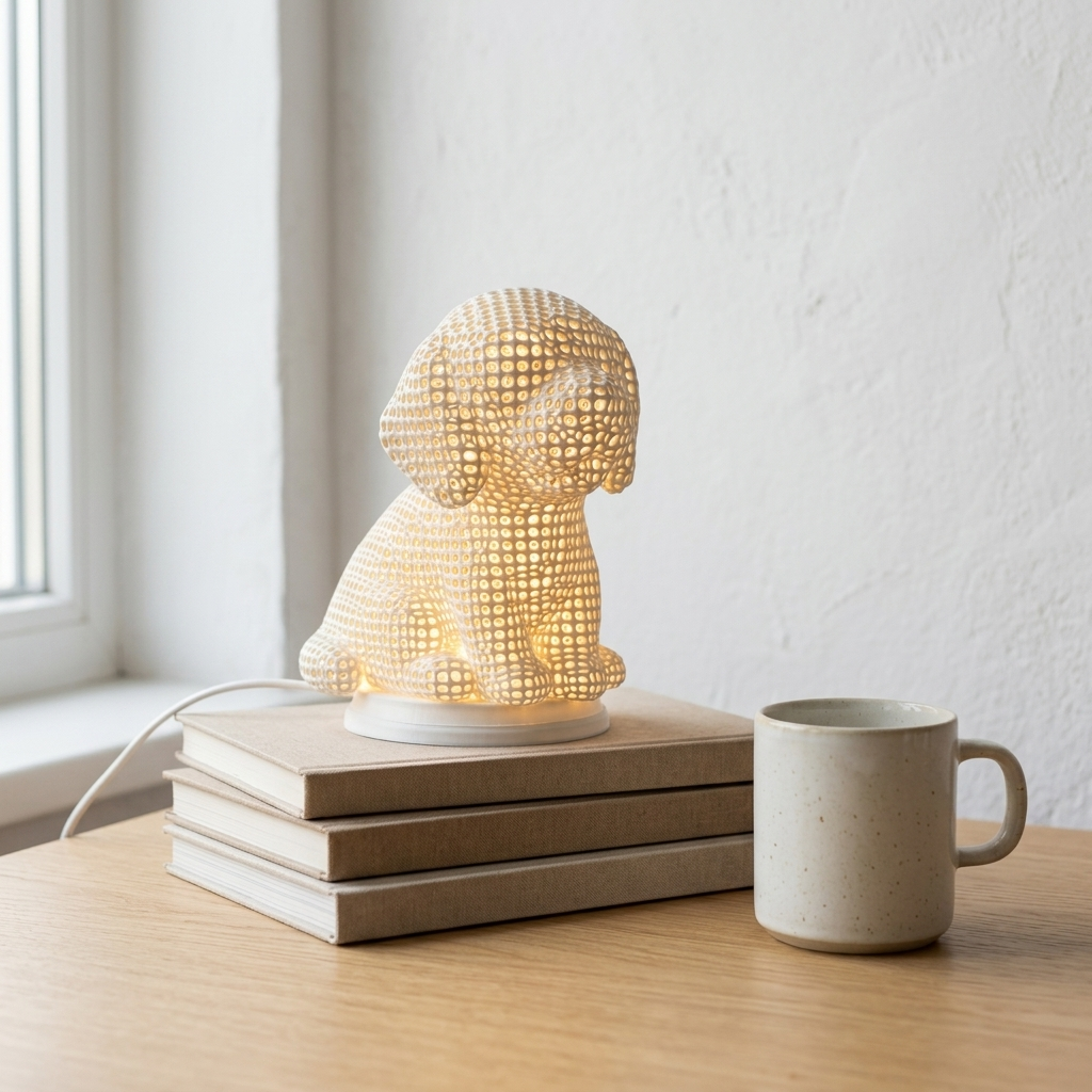 Voronoi Glow Dog